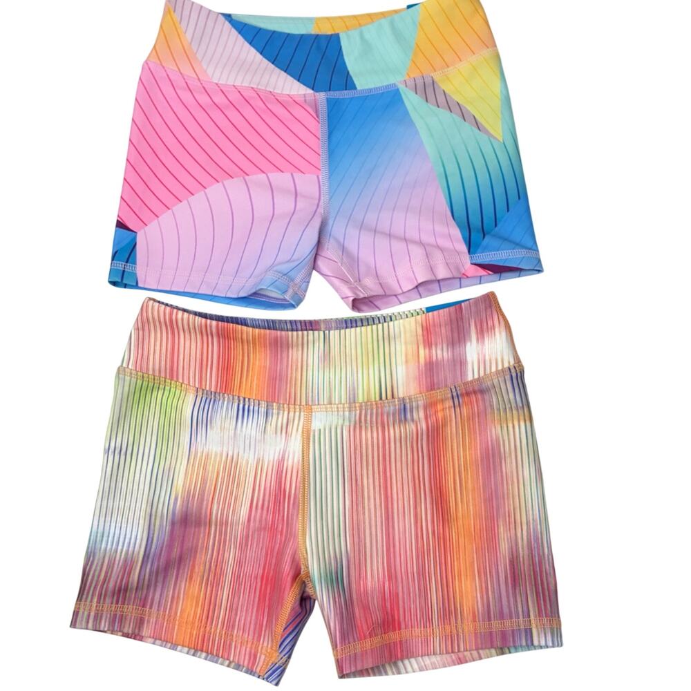 DSG Dick's Sporting Goods Lot of 2 Momentum Mid-Rise Short Multi Color Girls M